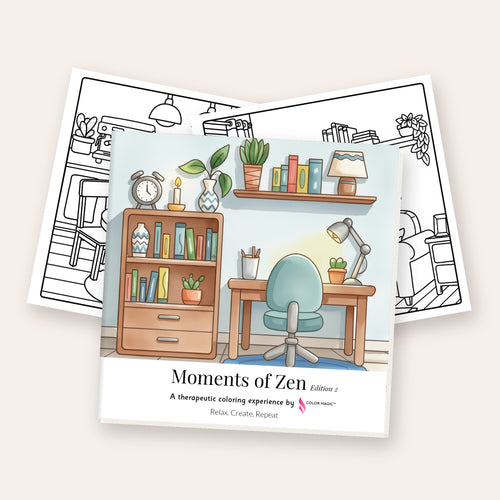 Moments of Zen Edition 2 coloring book cover