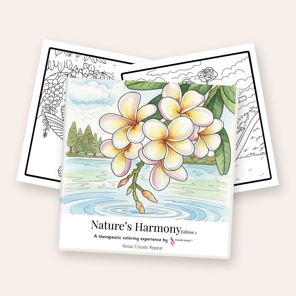 Nature's Harmony Edition 2 coloring book cover